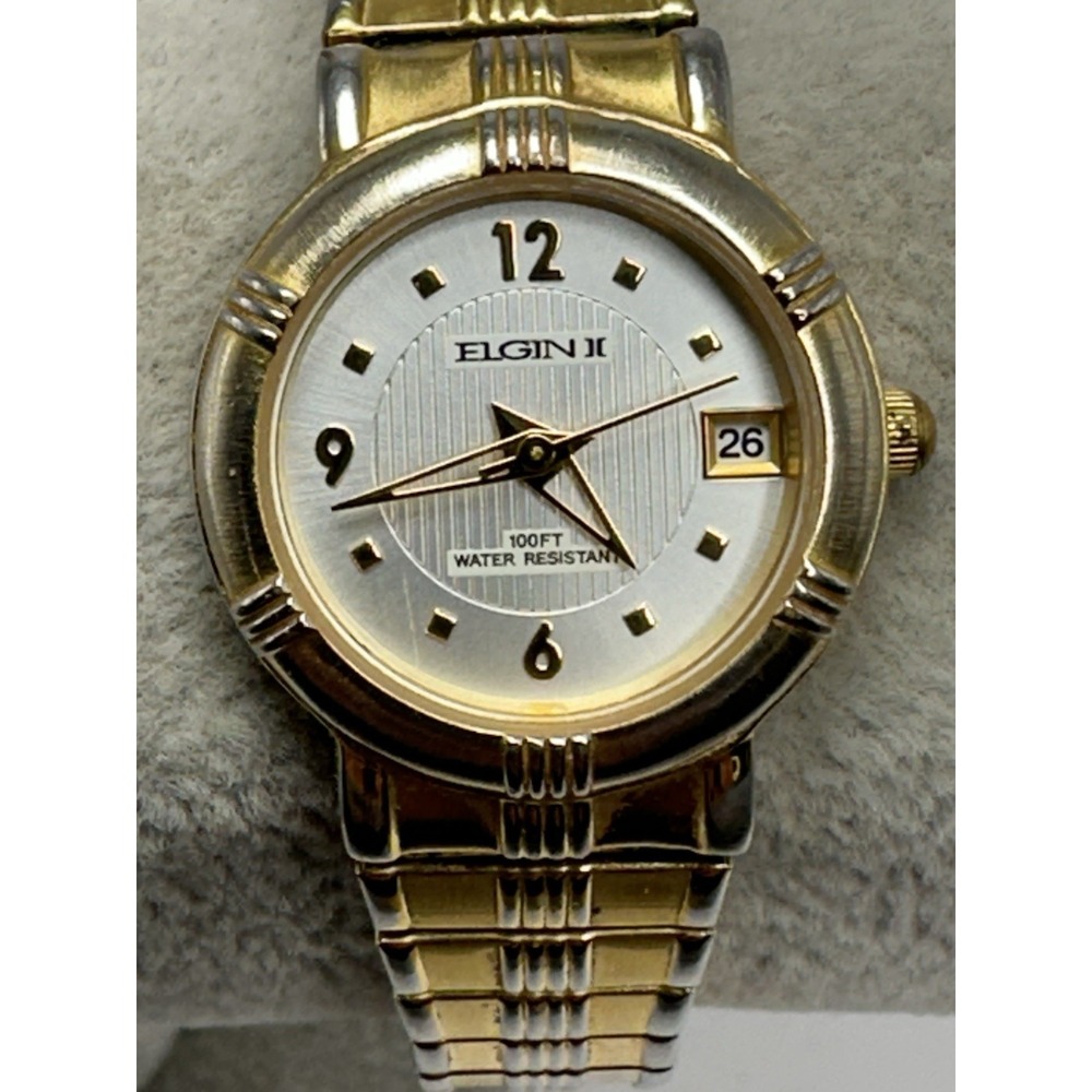 Elgin ELT016 New Battery‎ Ladies Watch 23MM 6" Stretch Band K19